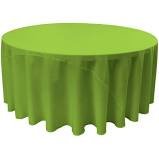 Lime 120 Inch Linen (Fits 60' Tables & 30' Cocktail Tables (High) 