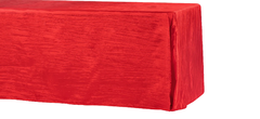 Red Crinkle Taffeta - 120" Linen (Fits 60' Tables & 30' Cocktail Tables (High) 
