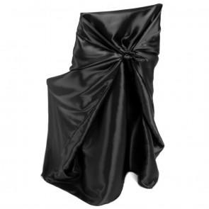 Black Universal Chair Cover (Tie back)