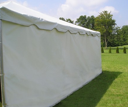 20Ft Solid White Tent Wall 