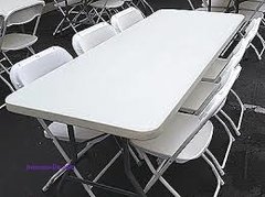 2- 6ft Tables, 16 White Chair Add-On Pkg