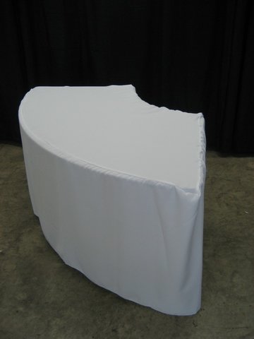 White Serpentine Table Linen (7ft)