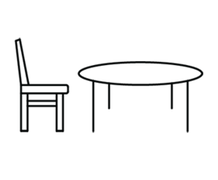 Chairs and Tables
