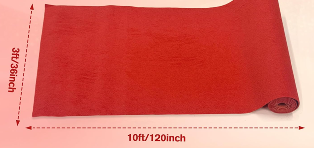 Red Carpet - 3 FT x 10 FT