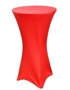 32' Red Fitted Cocktail Linen