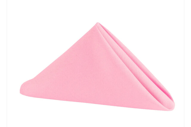 Premium Pink Polyester Table Napkins 20 x 20