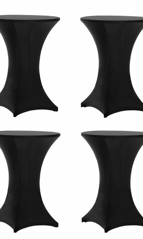 Cocktail Table Linens Spandex Black 