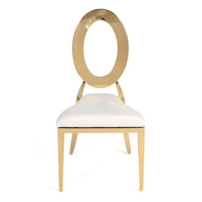 White Oval Back Alexa Chair