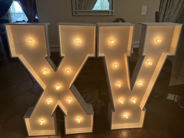 Marquee Letter X