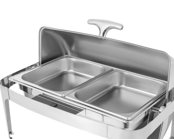 Premium Chrome Chafer: Two half-Size Pans