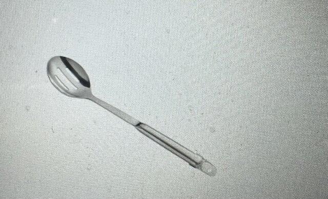 Slotted Stainless Steel Serving Spoon