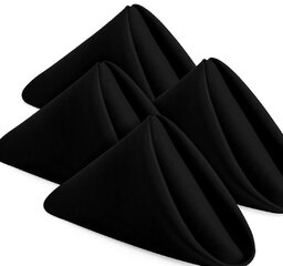 Black Polyester Table Napkins 20 x 20