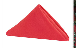 Red Polyester Table Napkins 20 x 20