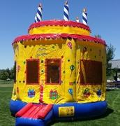 15x15 Birthday Cake Bounce HouseSize 15 L x 15 W x 16 H