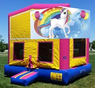Unicorn Bounce HouseSize 13 L x 13 W x 14 H
