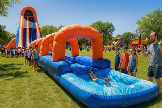 <b><font color='red'><b>42ft Death Drop Water Slide</b></font><b><br><font color='blue'>Size 102 L x 27 W x 42 H</font></b></b>