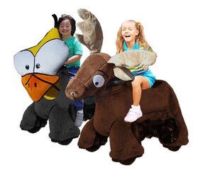 <b><font color='red'><b>Rydable Animal Go Carts</b></font><b><br><font color='blue'>Size 45 L x 30 W x 9 H</font></b></b>