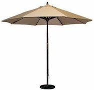 Beige Umbrella With Base