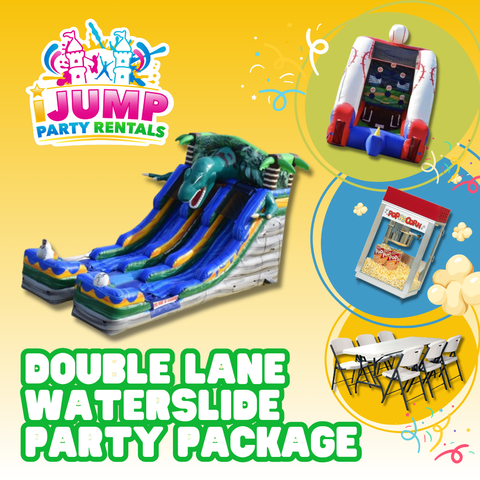 Double Lane Waterslide Party Package