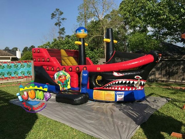 B) Happy Face Moonwalk - Moonwalk Bounce House Rentals Houston