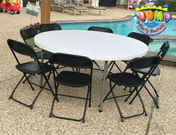 1 ROUND Table and 8 Chair set
