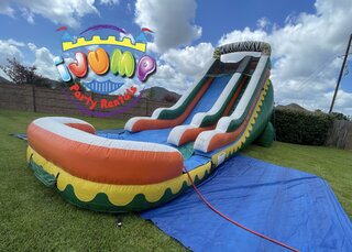 22FT. Wet'n'Wild Water Slide with PoolRecommended for ages 6+ Space Needed: 45'L x 21'W x 25'H