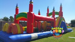 40' Ft. Obstacle CourseRecommended for ages 6+ Space Needed: 45'L x 17'W x 20'H 