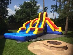15' Ft. Helix Water Slide with poolRecommended for ages 6+ Space Needed:  34'L x 25'W x 18'H