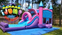 Pink and Blue Combo bounce house with Pool (FOR SALE)