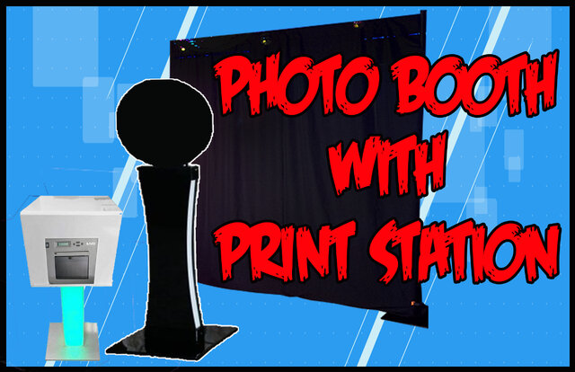 PARKS Full Photo Booth With Print Table