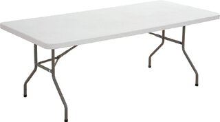 <h4><span style='color: #0000ff;'><strong>6 FT Table - <span style='color: #333333;'>Seats Six</span></strong></span></h4> <p><span style='color: #ff0000;'><strong>Add to Cart to adjust QTY</strong></span></p>