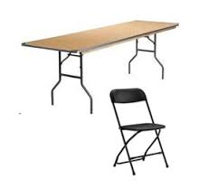 Table and chair rental in Griffith Indiana