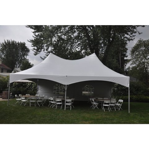20ft X 30ft tent, 8 - 5ft round tables, 64 chairs
