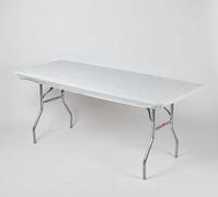 White 8ft Banquet Quick Cover