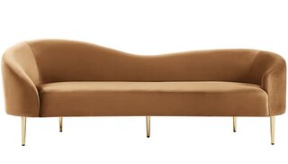 Tasha's Saddle Velvet Sofa