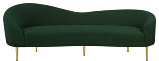 Tasha's Emerald Green Velvet Sofa