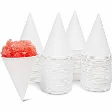 EXTRA SNOW CONE CUPS (20 COUNT)