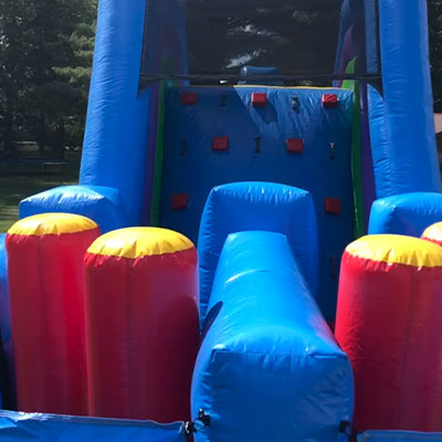 Exciting inflatable obstacle course