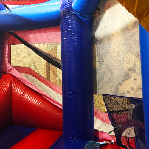 Inside view Frozen bounce House with Slide rental 