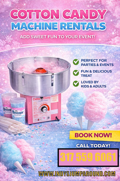 Cotton Candy Maker Rental Indianapolis, Indiana