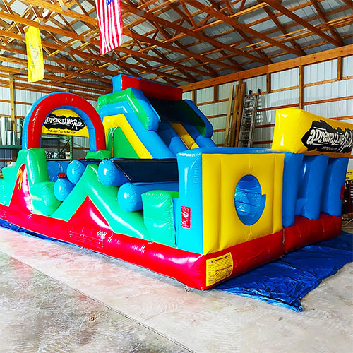 Exciting inflatable obstacle course