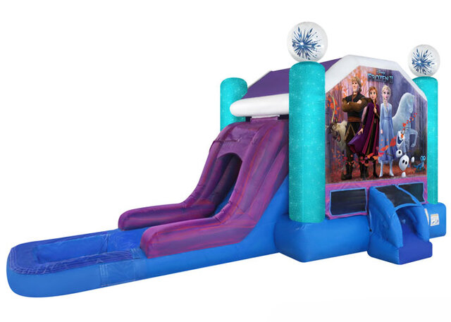 Frozen Bounce House Water Slide 