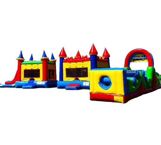 Obstacle Course + Combo Bounce House + Bounce House