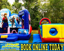 Bounce House Combo With Slide & Obstacle Course 