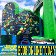 Ninja Turtles Bounce House with Slide