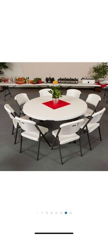White 60inch Round Tables