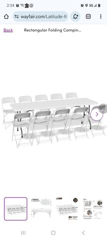 Kids tables with 10 chairs