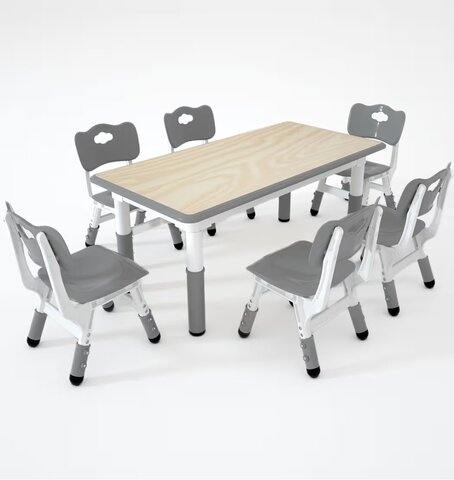 Kids tables with 6 chairs