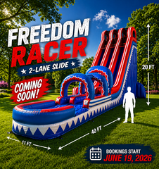 Freedom Racer - 2 Lane Wet/Dry Slide 20FT