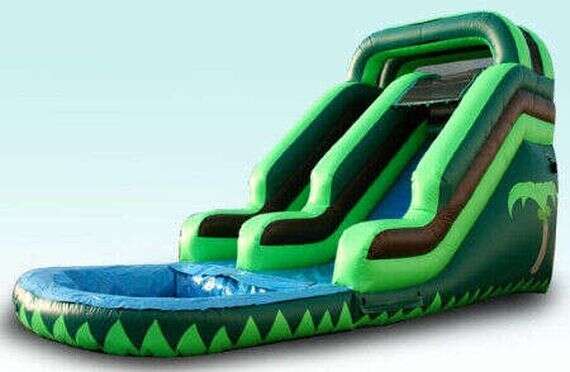 Tropical water slide rental for backyard parties in Oklahoma City